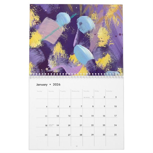 De nieuwe Brushstrokes 2026 kalender (Jan 2026)