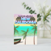 De nieuwe Caledon-reisposter "reis naar avontuur". Feestdagenkaart (Staand voorkant)