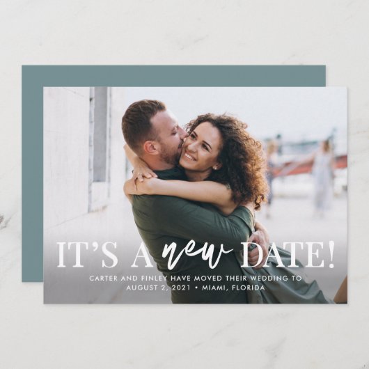 De nieuwe Datum Editable Kleur verandert de Kaart (Voorkant / Achterkant)