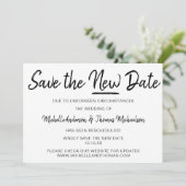 De nieuwe datum opslaan save the date (Staand voorkant)