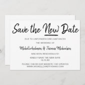 De nieuwe datum opslaan save the date (Voorkant / Achterkant)
