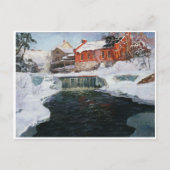 De nieuwe fabriek in Lillehammer, Thaulow, Frits Briefkaart (Voorkant)