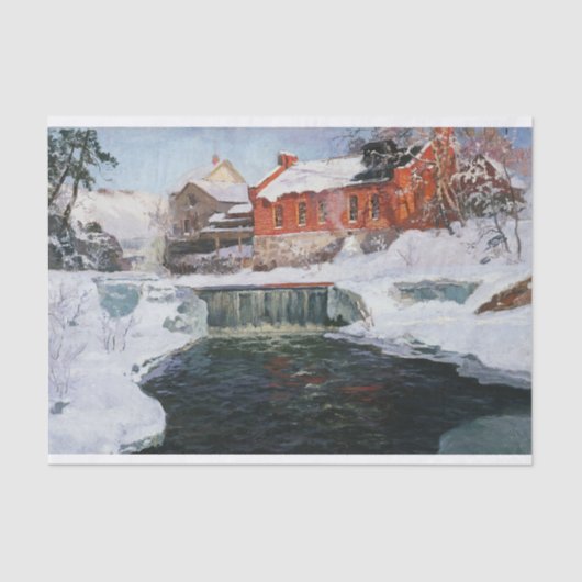 De nieuwe fabriek in Lillehammer, Thaulow, Frits Tissuepapier (Voorkant)