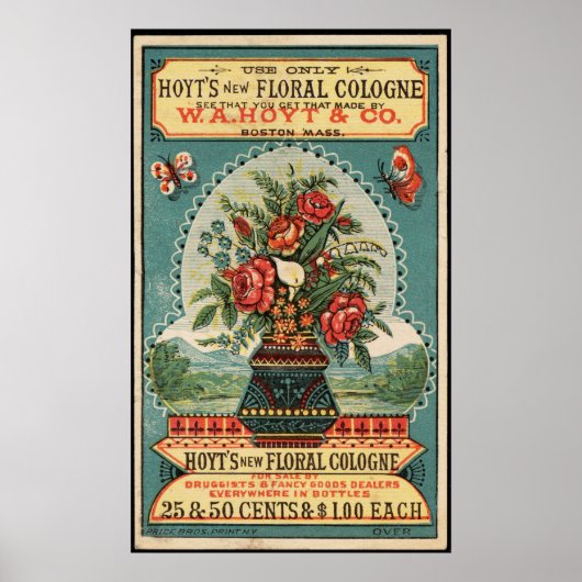 De nieuwe Floral Cologne afdruk van Hoyt Poster (Voorkant)