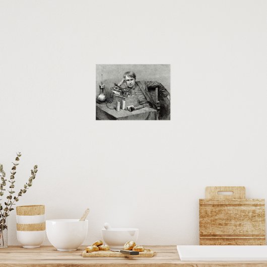 De nieuwe fonografie van de heer Edison Poster (Keuken)