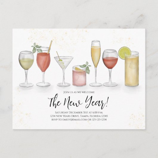 De nieuwe Gebeurtenissen van de Code van het Aanta Briefkaart (Voorkant)