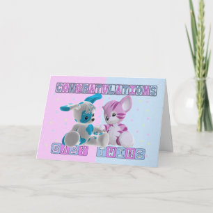 De nieuwe Gelukwensen van de Tweelingen van het Kaart