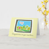 De nieuwe Gelukwensen van het Huis Kaart (Gele Bloem)