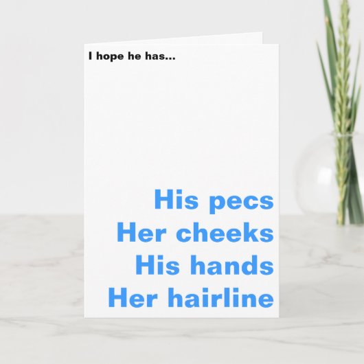 De nieuwe Grappige Kaart van het Baby - Jongen (Voorkant)