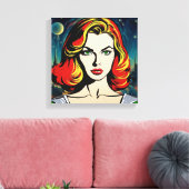 De nieuwe grens canvas afdruk (Insitu (Woonkamer))