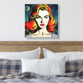 De nieuwe grens canvas afdruk (Insitu (Slaapkamer))