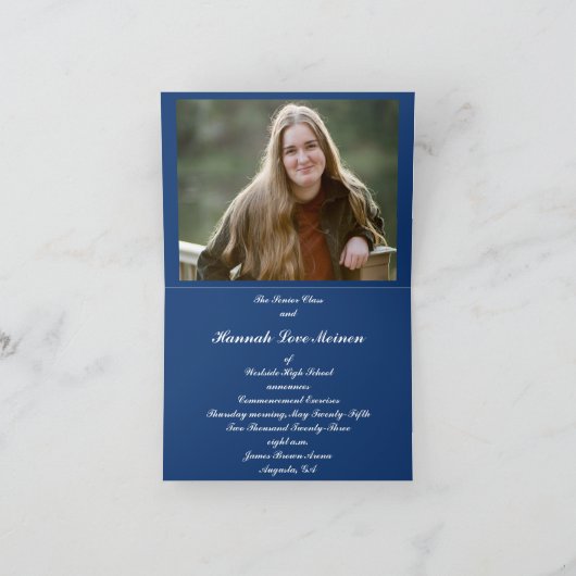 de nieuwe Hanna Westside High School Folded Aankon Aankondiging (Binnen)