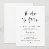 De nieuwe heer en mevrouw Black, trouwen zonder po Kaart (Voorkant / Achterkant)