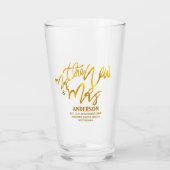 De nieuwe heer en mevrouw (voeg naam, datum, plaat glas (Voorkant)