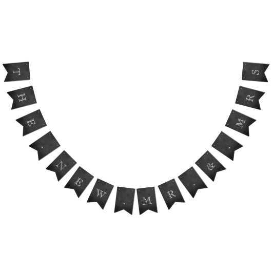 De nieuwe heer & Mrs Chalkboard Wedding Vlaggetjes (Alle)