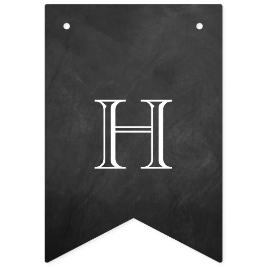 De nieuwe heer & Mrs Chalkboard Wedding Vlaggetjes (Tweede vlag)