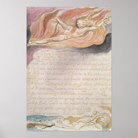 "De nieuwe hemel is begonnen" Poster (Voorkant)