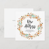 De nieuwe herfst van het Adres met bewegende aanko Kaart (Voorkant / Achterkant)