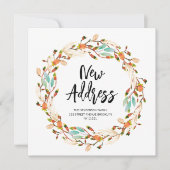 De nieuwe herfst van het Adres met bewegende aanko Kaart (Voorkant)