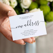 De nieuwe het adresmanuscript van de begroting bew notitiekaartje