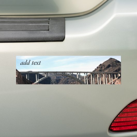 De nieuwe Hoover Dam Bypass Bridge Bumpersticker (Op auto)