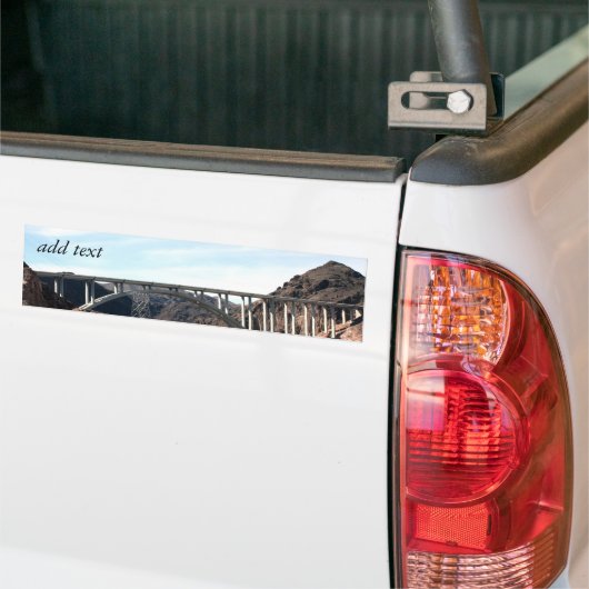 De nieuwe Hoover Dam Bypass Bridge Bumpersticker (Op Truck)