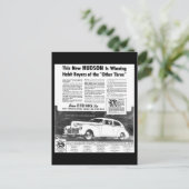 De nieuwe Hudson Automobile Post-kaarten uit 1940 Briefkaart (Staand voorkant)