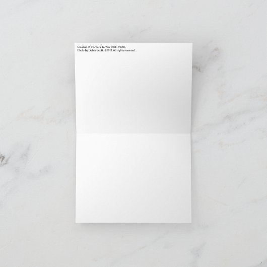 De nieuwe Iris 'Ecru van Notecard- van de Tuinen Kaart (Binnen)