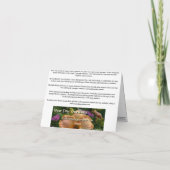 De nieuwe Iris 'Ecru van Notecard- van de Tuinen Kaart (Achterkant)