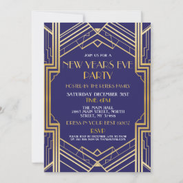 De nieuwe jaren van 1920 hebben Gatsby Party Gold  Kaart
