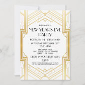 De nieuwe jaren van 1920 hebben Gatsby Party Gold  Kaart (Voorkant)
