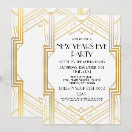 De nieuwe jaren van 1920 hebben Gatsby Party Gold  Kaart