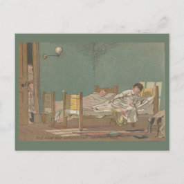 De nieuwe jongen: Enchante beddengoed Briefkaart