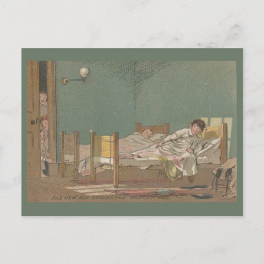 De nieuwe jongen: Enchante beddengoed Briefkaart (Voorkant)