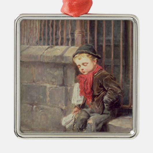 De nieuwe jongen metalen ornament (Voorkant)