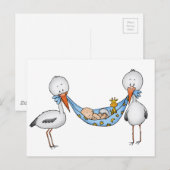 De nieuwe Jongen van het Baby - de Gift van het Briefkaart (Voorkant / Achterkant)