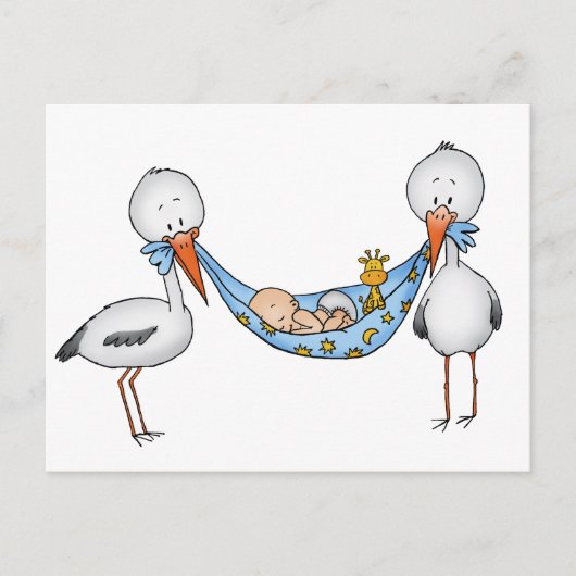 De nieuwe Jongen van het Baby - de Gift van het Briefkaart (Voorkant)