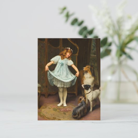 De nieuwe jurk | Arthur John Elsley Briefkaart (Staand voorkant)