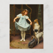 De nieuwe jurk | Arthur John Elsley Briefkaart (Voorkant)