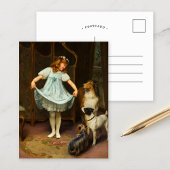 De nieuwe jurk | Arthur John Elsley Briefkaart