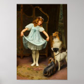 De nieuwe jurk | Arthur John Elsley Poster (Voorkant)