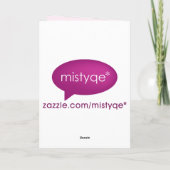 De nieuwe Kaart van de Aankondiging van de Foto (Achterkant)