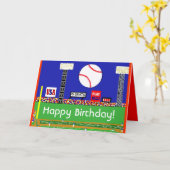 De nieuwe Kaart van de Verjaardag van het Honkbal (Gele Bloem)