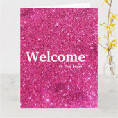 De nieuwe Kaart van de Welkome Glitter van de Werk (Gele Bloem)