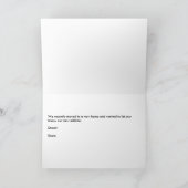 De nieuwe Kaart van het Adres van het Huis met Kon (Binnen)