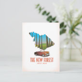 De nieuwe kaart van het bos Hampshire England (Staand voorkant)