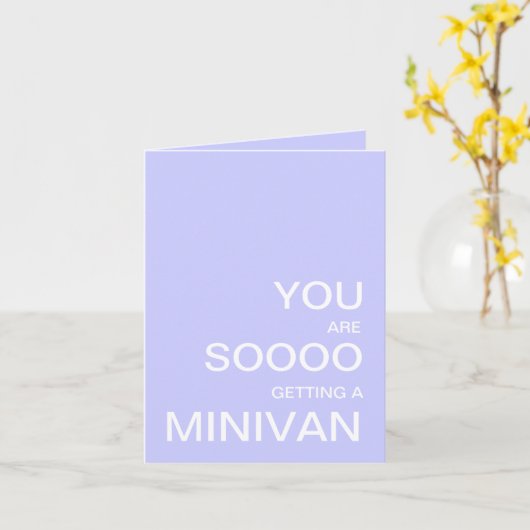 De nieuwe Kaart van Minivan van het Baby (Gele Bloem)