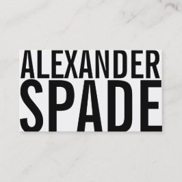 De nieuwe kaartenschilder van de Koel Biz, Contrac Visitekaartje