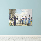 De nieuwe keizerlijke Oostenrijkse marine na de na Canvas Afdruk (Insitu (Houten vloer))