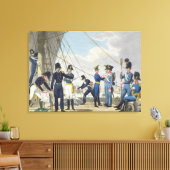 De nieuwe keizerlijke Oostenrijkse marine na de na Canvas Afdruk (Insitu (Woonkamer))
